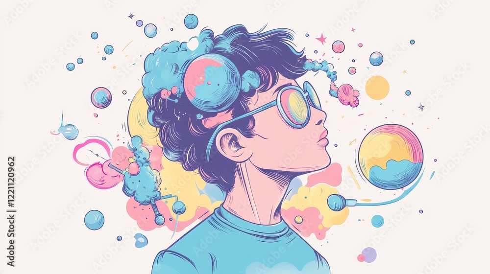 Particulate matter flat design side view laboratory experiment theme cartoon drawing triadic color scheme. Particulate matter flat design side view laboratory experiment theme cartoon drawing triadic color scheme.