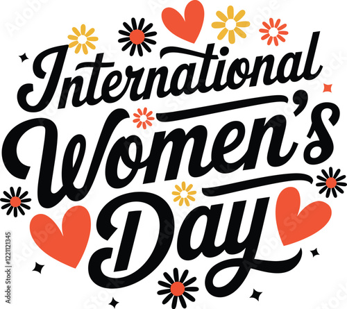 international women's day typography