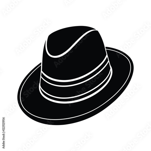 black hat isolated on white