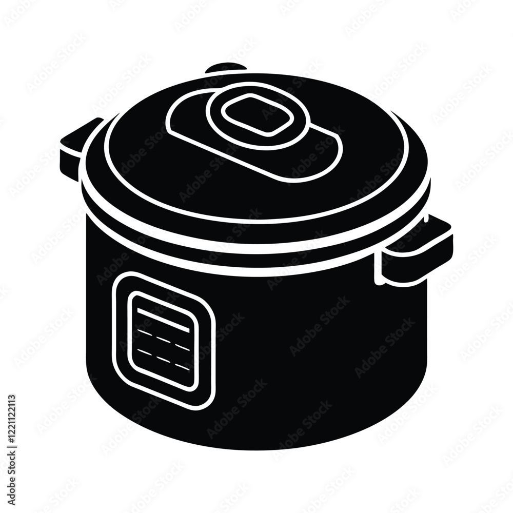 electric pressure cooker isolated on white electric pressure cooker isolated on white