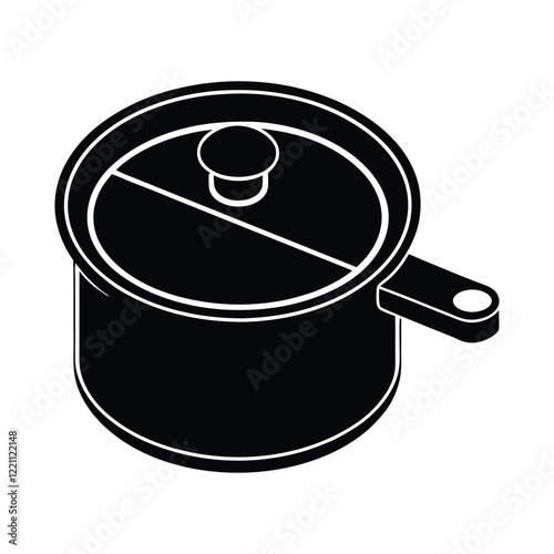 saucepan isolated on white