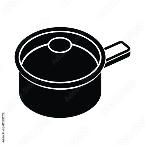 saucepan isolated on white