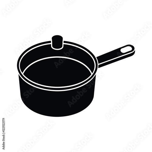 saucepan isolated on white