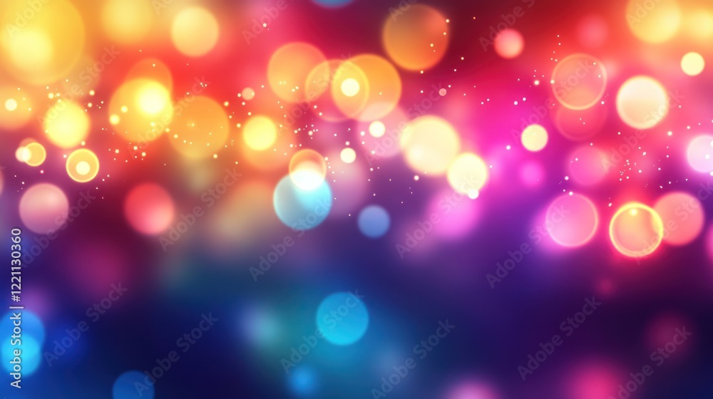 Vibrant Bokeh Lights: A Festive Abstract Background Vibrant Bokeh Lights: A Festive Abstract Background