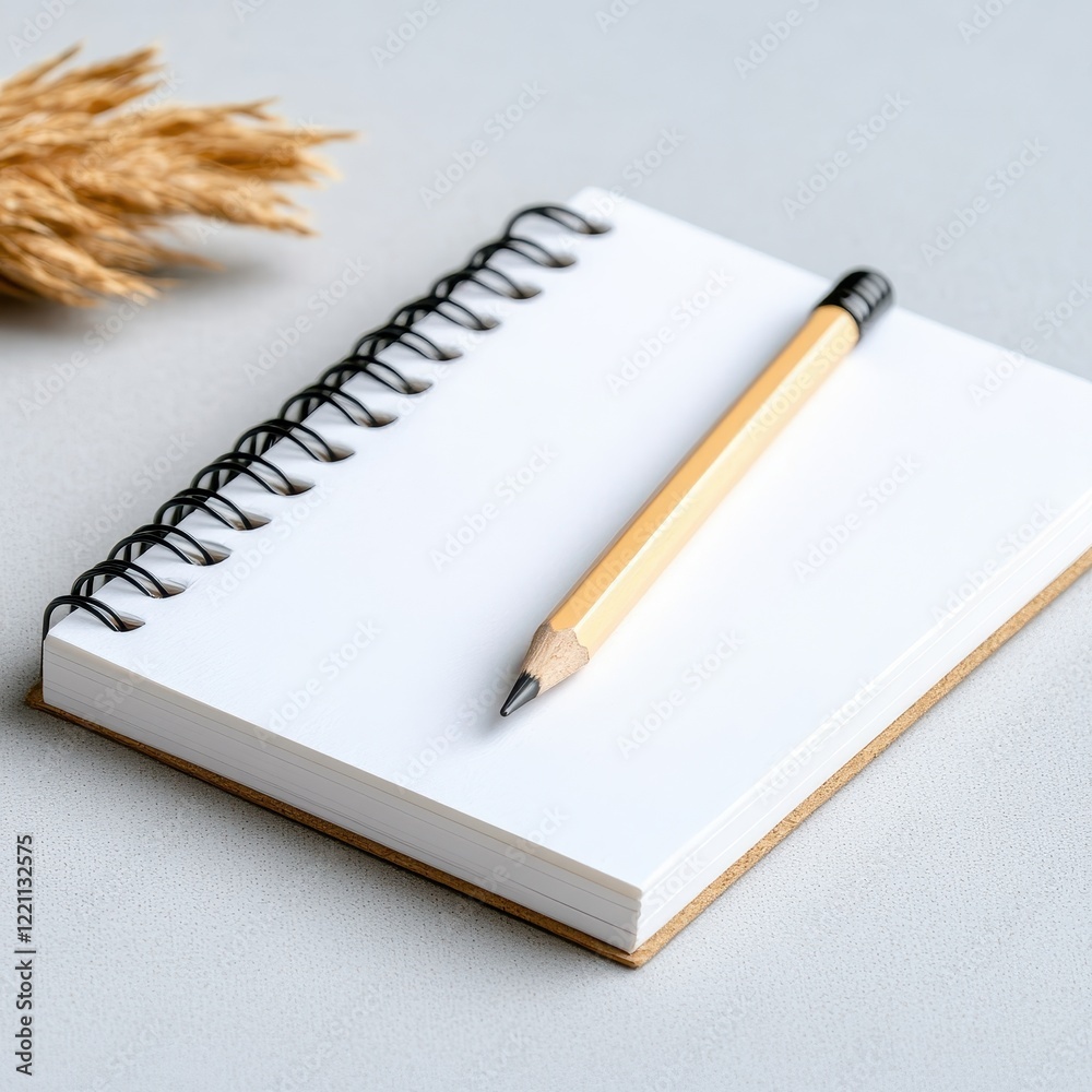 Notebook with pen on top office supplies for writing studying note-taking journaling creative ideas education Notebook with pen on top office supplies for writing studying note-taking journaling creative ideas education