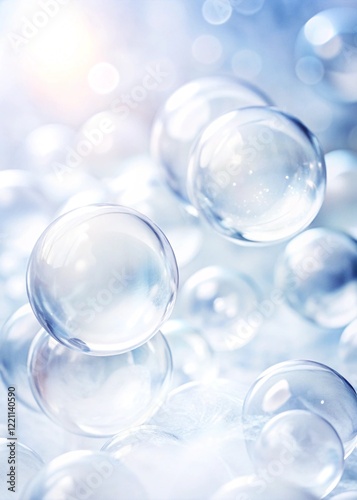 Wallpaper Mural Floating bubbles  generative ai Torontodigital.ca