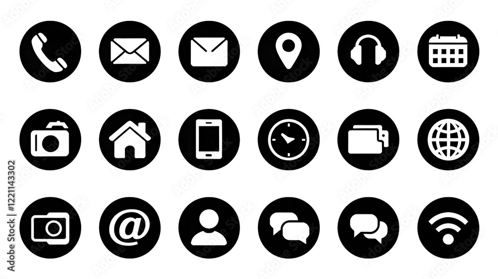 Collection of different popular social media icons printed on white paper facebook, instagram, whatsapp, twitter, pinterest, linkedin Collection of different popular social media icons printed on white paper facebook, instagram, whatsapp, twitter, pinterest, linkedin
