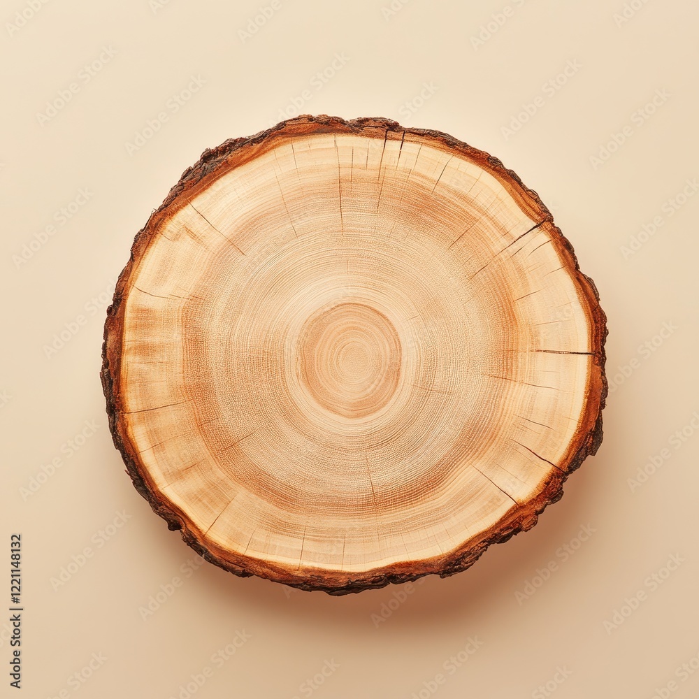 Tree stump. Cross section of tree trunk with annual rings. Vector illustration. Tree stump. Cross section of tree trunk with annual rings. Vector illustration.