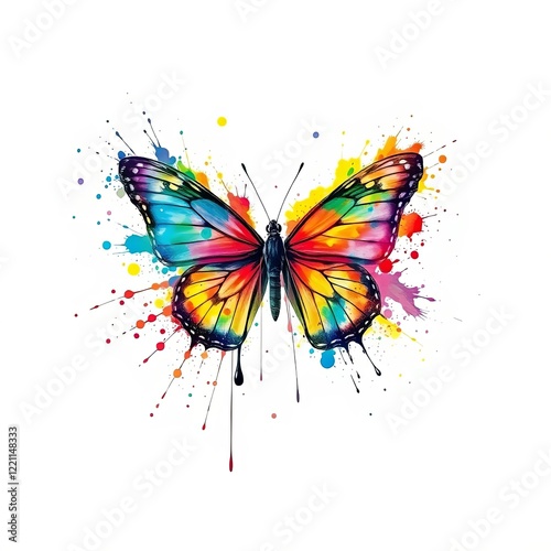 Radiant Butterfly Illustration