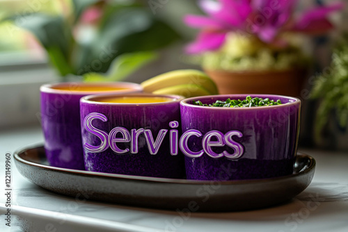 Services Text Illustration