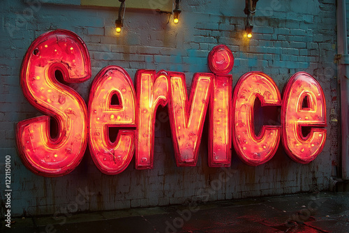 Service Text Illustration