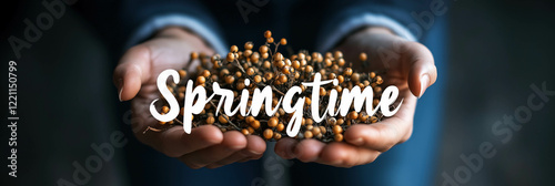 Springtime Text Banner