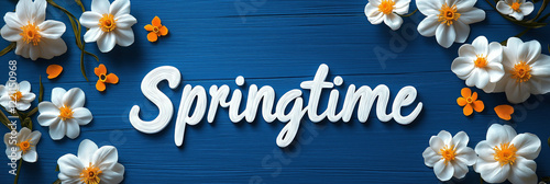 Springtime Text Banner