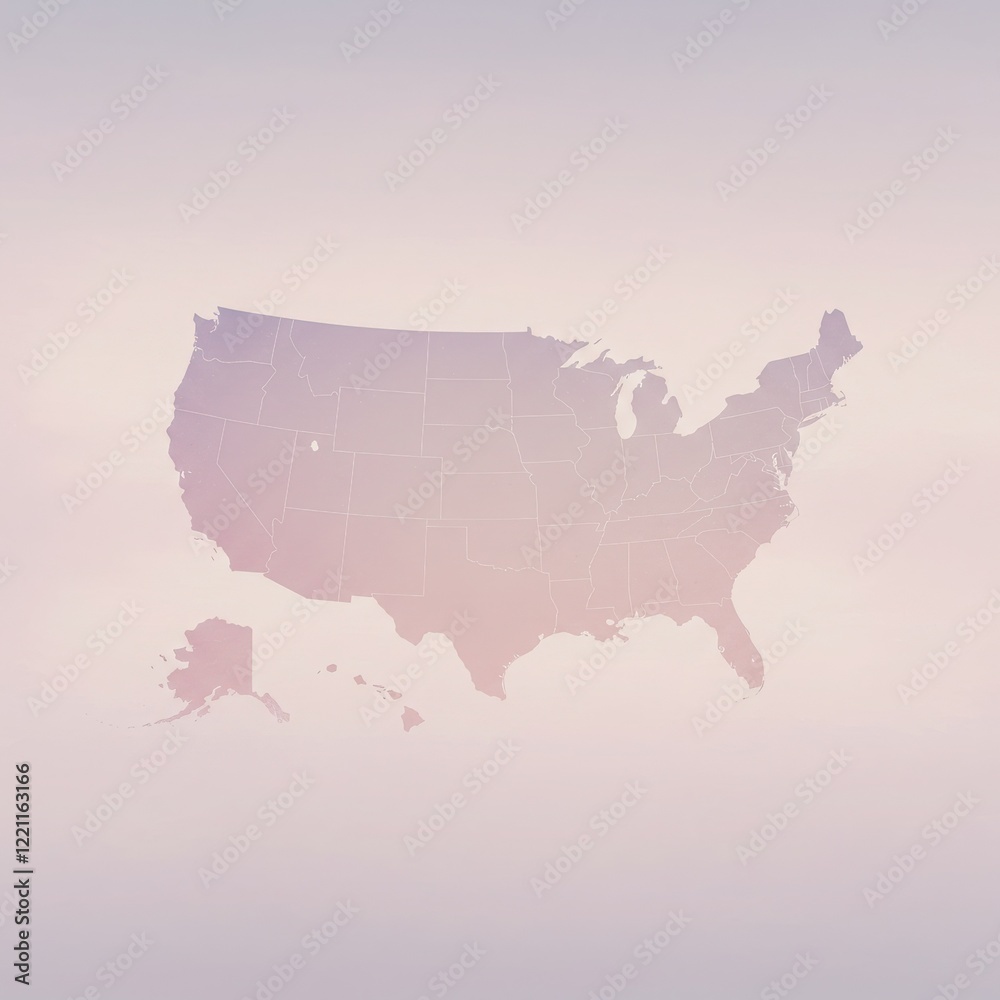Fototapeta premium usa map with map of usa, us map, united states map, map of us, map of united states, america map state illustration