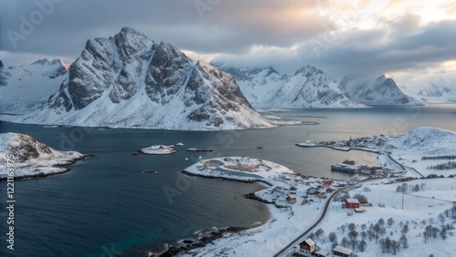 Aerial View Lofoten Islands...