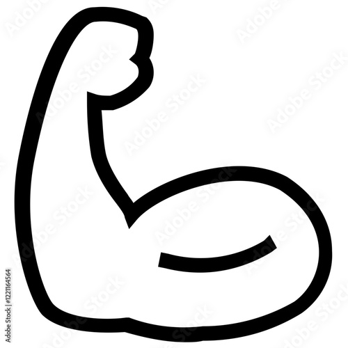 Bicep Muscle Outline