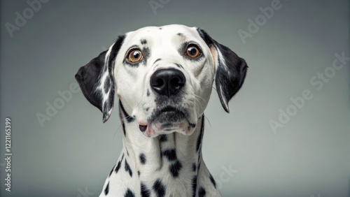 Dalmatian Dog Portrait Clos...
