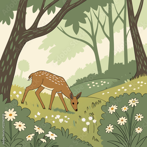 deer in the forest