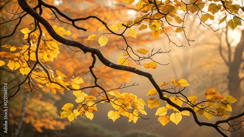 Golden Autumn Branch Backli...