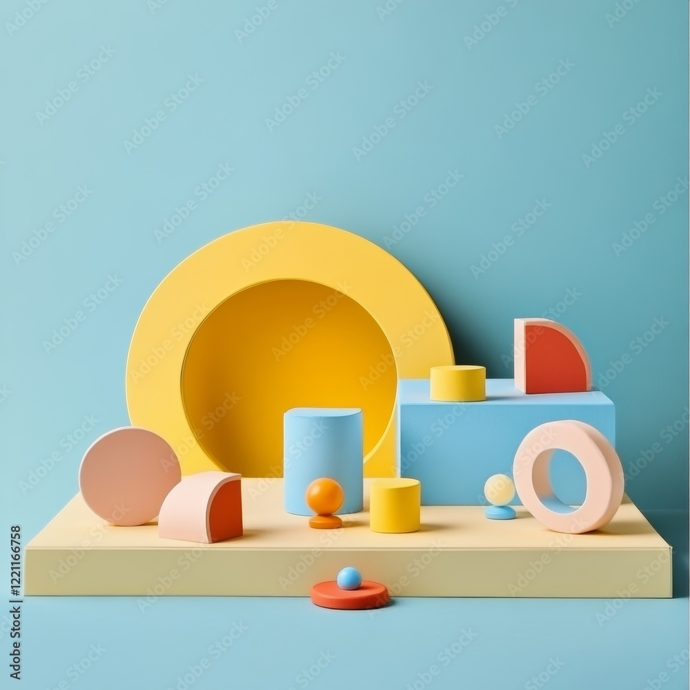 Abstract background with geometric shapes. 3d rendering, 3d illustration. Abstract background with geometric shapes. 3d rendering, 3d illustration.