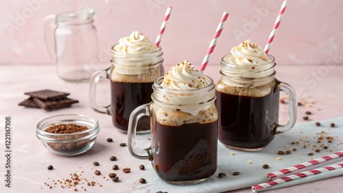 Mason Jar Iced Coffee with ...