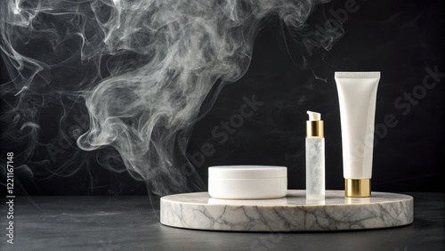 Marble Display of Skincare ...