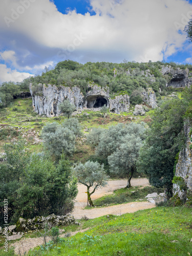 Casmilo caves valley, Coimbra, Portugal. Landscape at Casmilo caves valley in Coimbra, Portugal photo