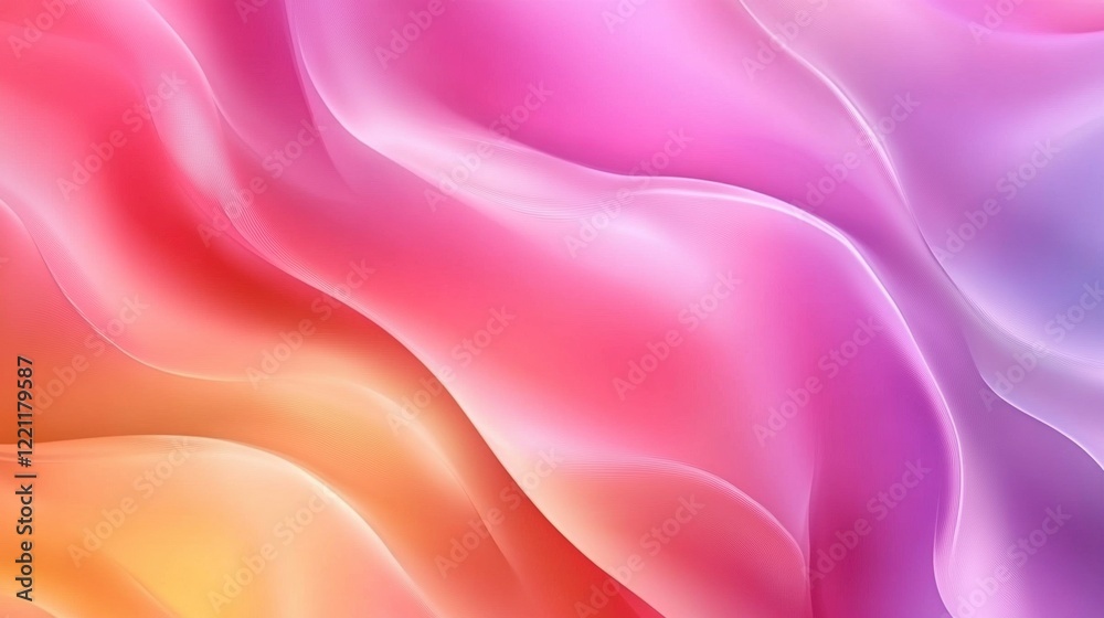 Obraz premium Abstract Pink and Orange Swirls