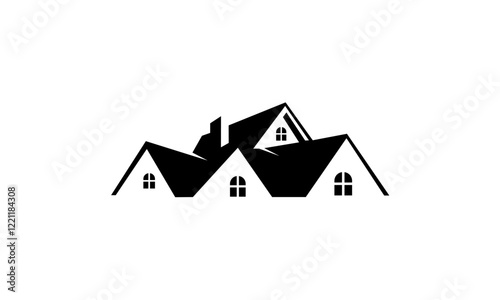 real estate house logo vector