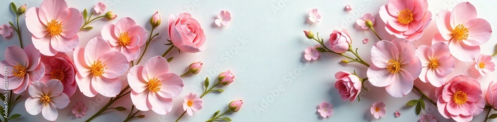 Delicate artificial flower wall with soft pastel hues, flowers, delicate flowers, floral patterns Delicate artificial flower wall with soft pastel hues, flowers, delicate flowers, floral patterns