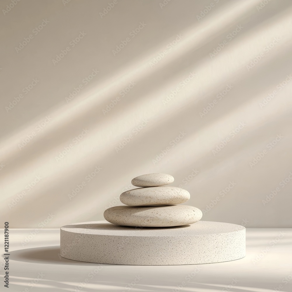 3d render of white stone podium on light background with copy space 3d render of white stone podium on light background with copy space