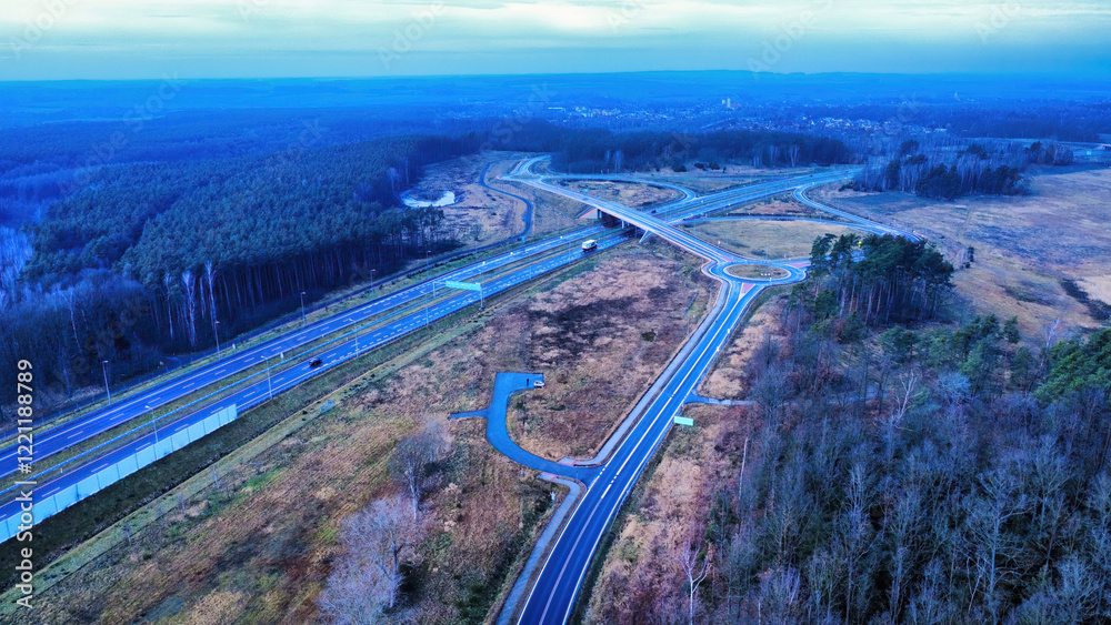 Fototapeta premium view of highway