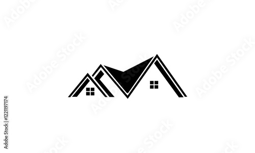 real estate house logo vector