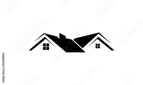 real estate house logo vector