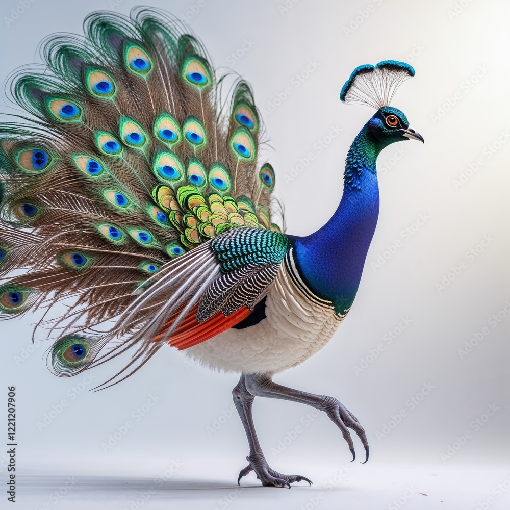 Fototapeta premium peacock in front of background