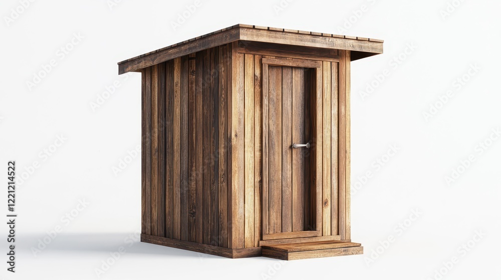 Rustic Wooden Shed with Simple Design Rustic Wooden Shed with Simple Design