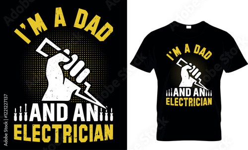 electrician t shirt design, electrician, electricity, engineering, power, typography, lineman 