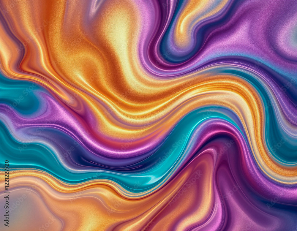 Fototapeta premium Fondos abstractos de ondas de colores y degradados