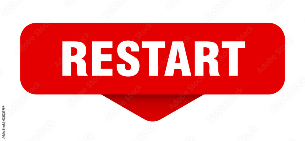 restart sticker. restart sign on transparent background restart sticker. restart sign on transparent background