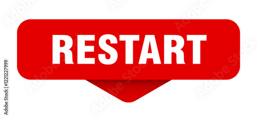 restart sticker. restart sign on transparent background