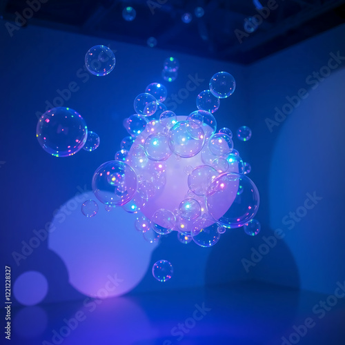 Wallpaper Mural background with bubbles Torontodigital.ca