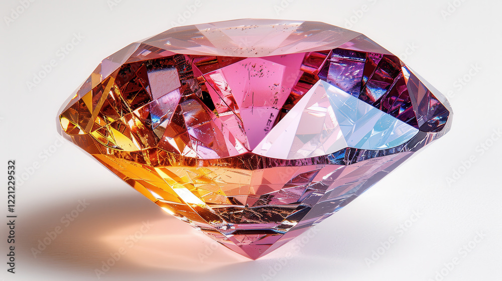 Intricate diamond texture design with vibrant colors and reflections, showcasing stunning play of light and brilliance, perfect for luxury and elegance themes Intricate diamond texture design with vibrant colors and reflections, showcasing stunning play of light and brilliance, perfect for luxury and elegance themes