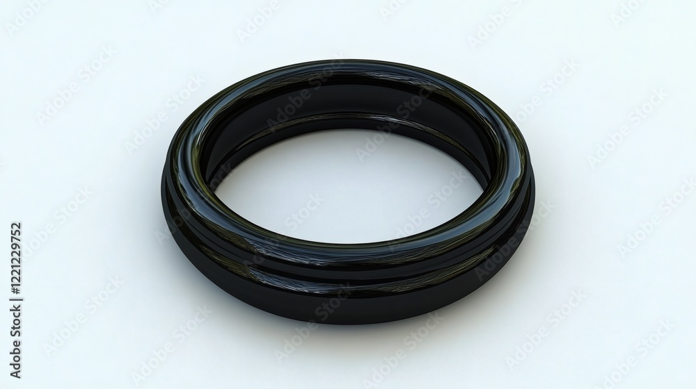 Sleek Black Ring: A Minimalist Design Sleek Black Ring: A Minimalist Design