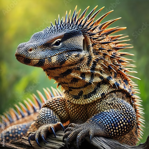 Razorback A lizard with scales that can grow razor sharp quills photo