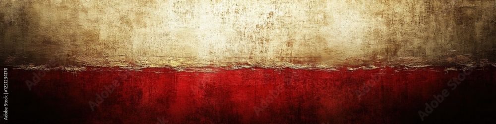 Obraz premium Vintage Textured Polish Flag Background with Gradients of Red and White for Artistic or Historical Themes.
