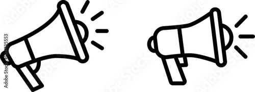 "Megaphone Icon for Communication, Announcements, and Public Speaking"