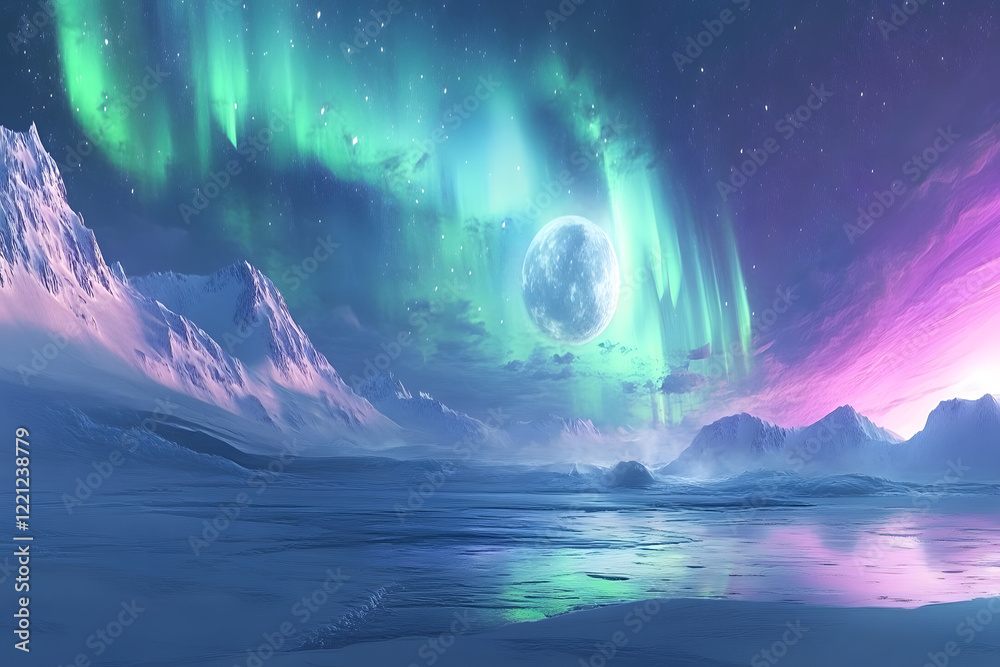 Obraz premium night sky and sea
