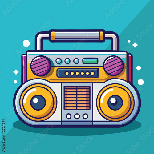 Retro Radio vector.