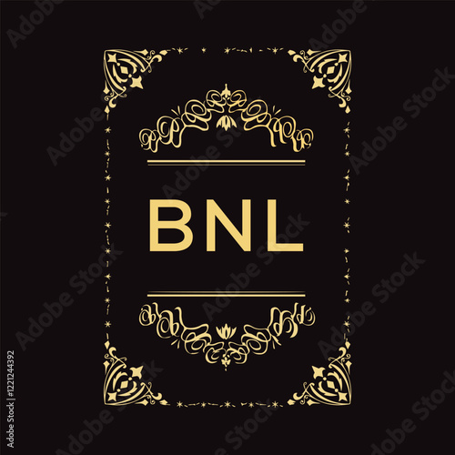 NIP Letter Initial Logo Design Template Vector Illustration