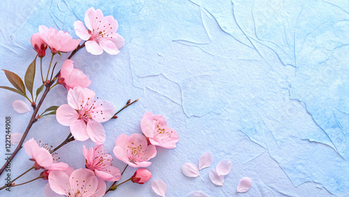 Floral Elegance background aesthetic with Paper texture